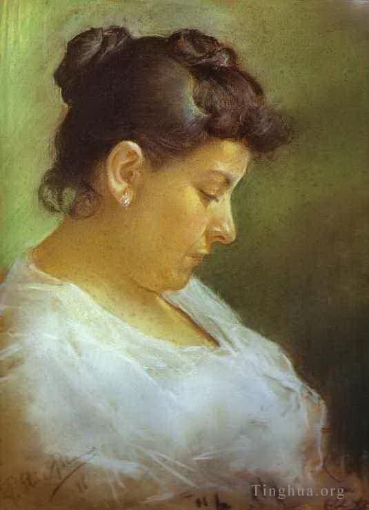 巴勃罗·毕加索 当代各类绘画作品 -  《艺术家母亲的肖像,1896》