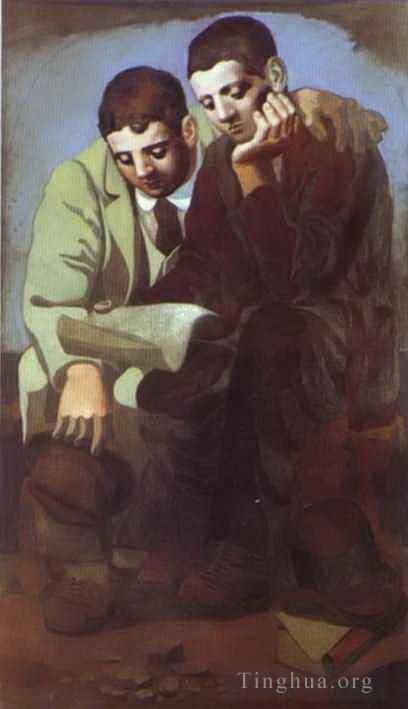 巴勃罗·毕加索 当代各类绘画作品 -  《读1921年的信》