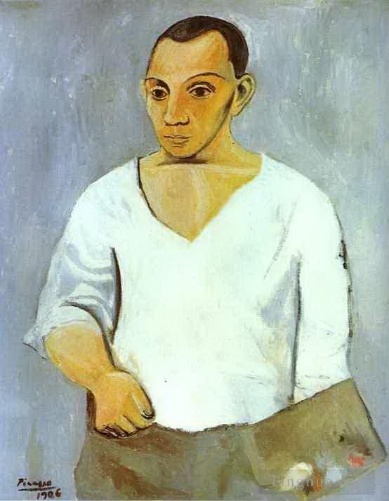 巴勃罗·毕加索 当代各类绘画作品 -  《自画像,1906》