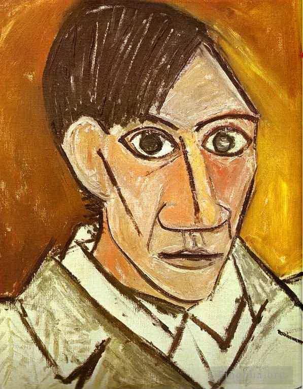 巴勃罗·毕加索 当代各类绘画作品 -  《自画像,1907》