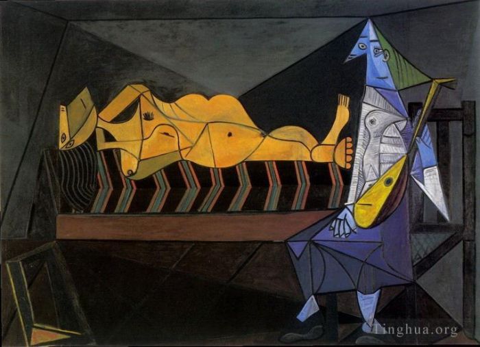 巴勃罗·毕加索 当代各类绘画作品 -  《奥巴德小夜曲,1942》
