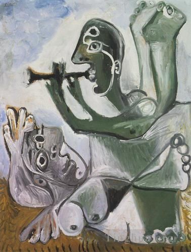 巴勃罗·毕加索 当代各类绘画作品 -  《奥巴德小夜曲,1967》