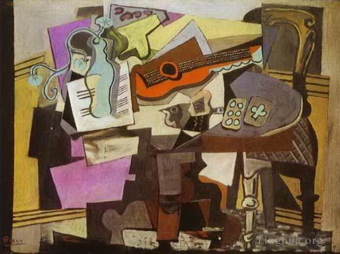 巴勃罗·毕加索 当代各类绘画作品 -  《静物,1918》