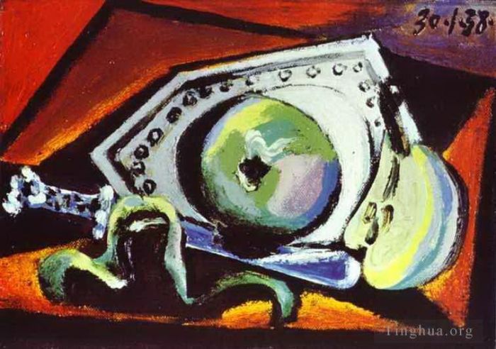 巴勃罗·毕加索 当代各类绘画作品 -  《静物,1938》