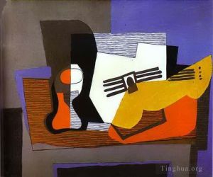 当代绘画 - 《有吉他的静物,1921》