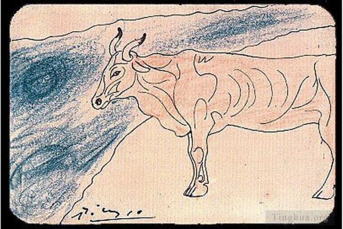 巴勃罗·毕加索 当代各类绘画作品 -  《金牛座1906》