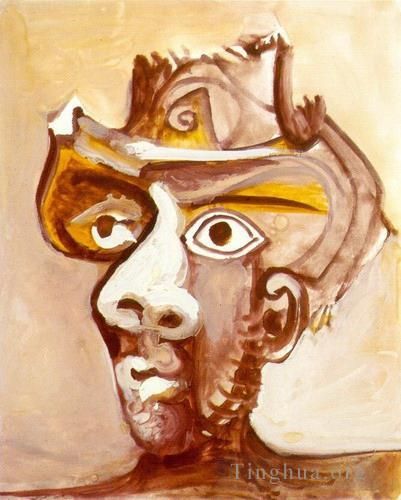 巴勃罗·毕加索 当代各类绘画作品 -  《开头的男人与人,1971》
