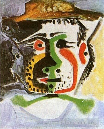 巴勃罗·毕加索 当代各类绘画作品 -  《开头的男人与人,1972》