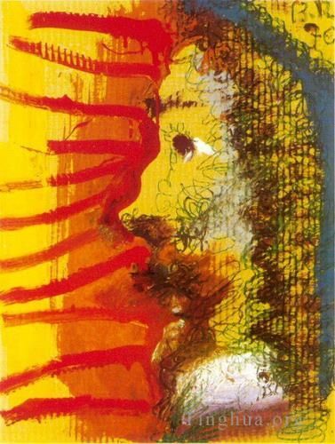 巴勃罗·毕加索 当代各类绘画作品 -  《1970,年男人的轮廓》
