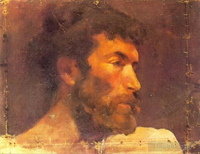 巴勃罗·毕加索 当代各类绘画作品 -  《《La,Llotja,男人》,1896》