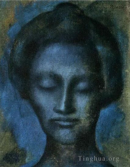 巴勃罗·毕加索 当代各类绘画作品 -  《女人的背影,1901》