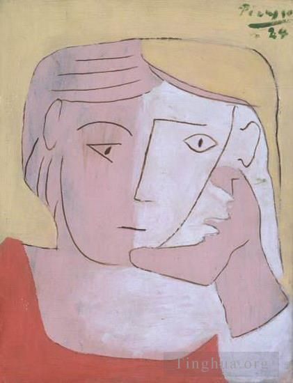 巴勃罗·毕加索 当代各类绘画作品 -  《女人的背影,2,1924》