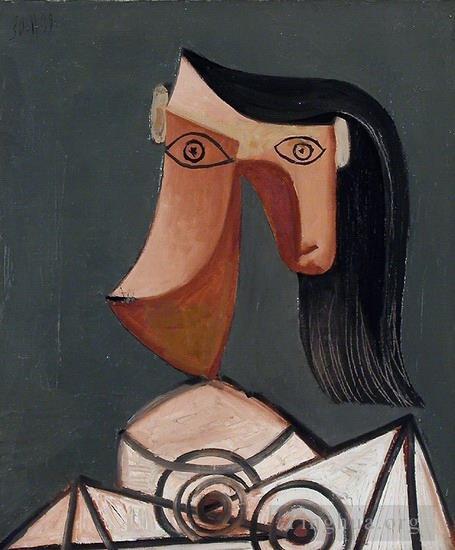 巴勃罗·毕加索作品《女人的脸,5,1962》