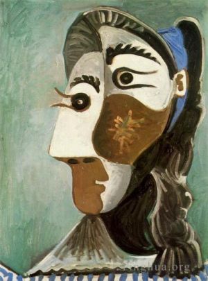 巴勃罗·毕加索的当代艺术作品《女人的脸,6,1962》