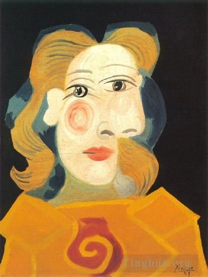 巴勃罗·毕加索 当代各类绘画作品 -  《多拉·玛尔,(Dora,Maar),的女人,1939》