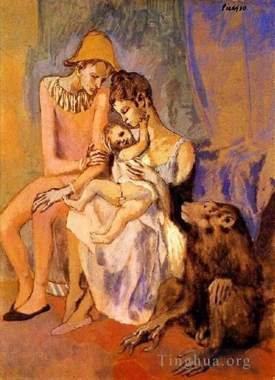 巴勃罗·毕加索 当代各类绘画作品 -  《杂技演员家族,1905》