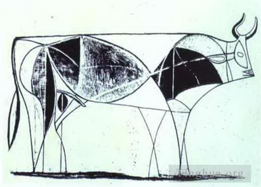 巴勃罗·毕加索 当代各类绘画作品 -  《公牛州,VIII,1946》