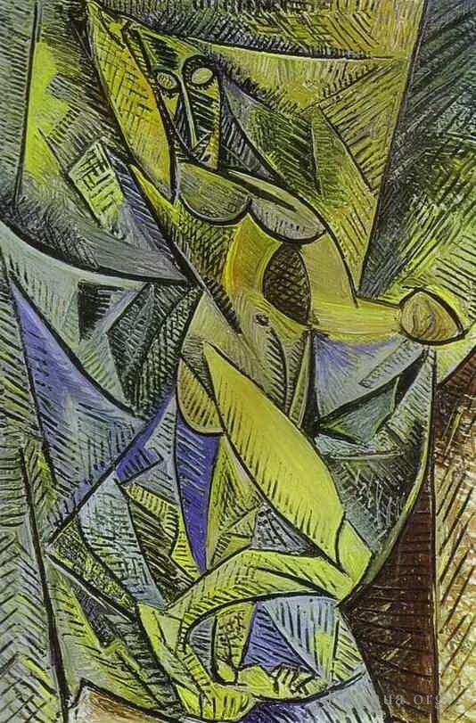巴勃罗·毕加索 当代各类绘画作品 -  《面纱之舞,1907》