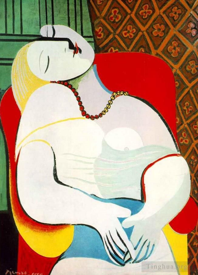 巴勃罗·毕加索 当代各类绘画作品 -  《梦幻之梦,1932》