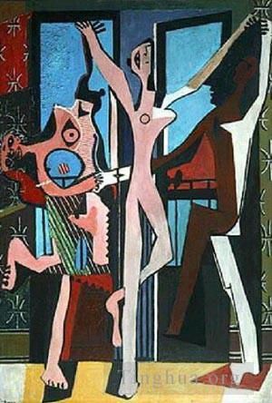 巴勃罗·毕加索 当代各类绘画作品 -  《三个舞者,1925》