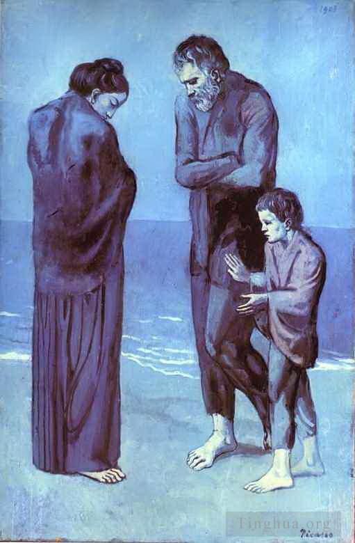 巴勃罗·毕加索 当代各类绘画作品 -  《悲剧1903》