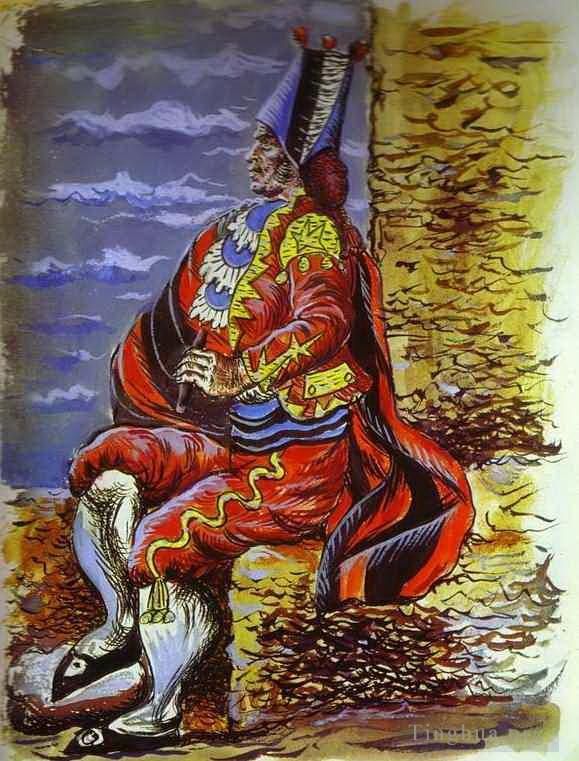 巴勃罗·毕加索 当代各类绘画作品 -  《斗牛士为三角角而作的曲子,1919》