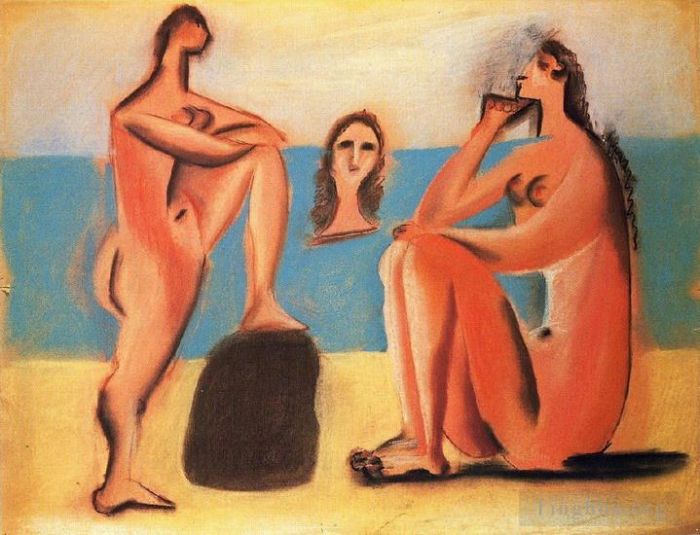 巴勃罗·毕加索 当代各类绘画作品 -  《三女神,1920》
