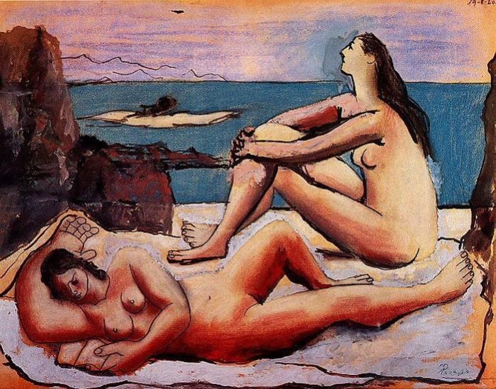 巴勃罗·毕加索 当代各类绘画作品 -  《三女神,3,1920》