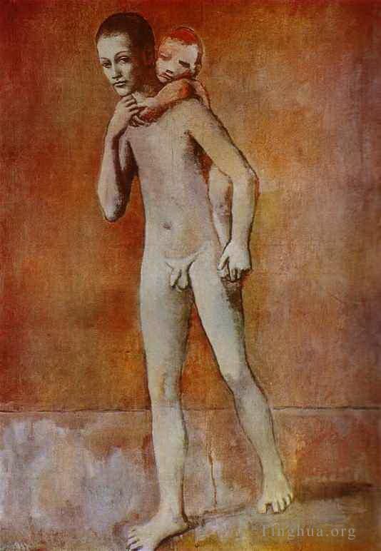 巴勃罗·毕加索 当代各类绘画作品 -  《两兄弟,1905》