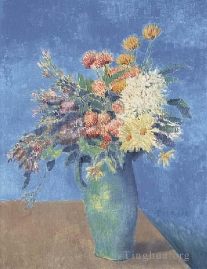 巴勃罗·毕加索 当代各类绘画作品 -  《花瓶,1904》