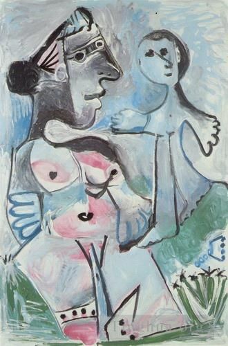 巴勃罗·毕加索 当代各类绘画作品 -  《维纳斯与爱情,1967》