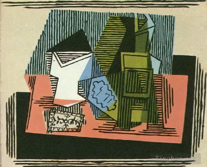 巴勃罗·毕加索 当代各类绘画作品 -  《烟草花和烟草,1922,年》