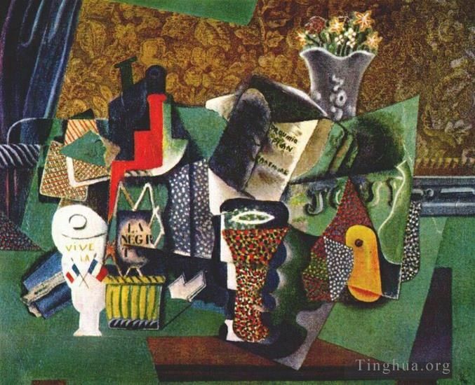 巴勃罗·毕加索 当代各类绘画作品 -  《法国万岁,1915》