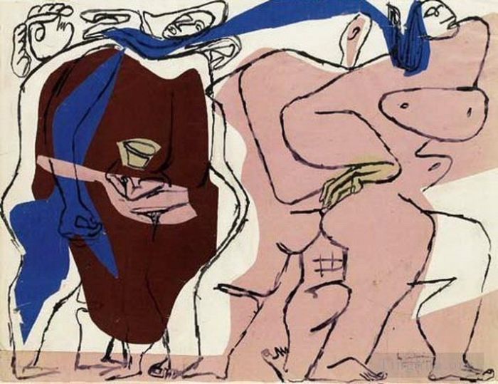 巴勃罗·毕加索 当代各类绘画作品 -  《什么,1972》