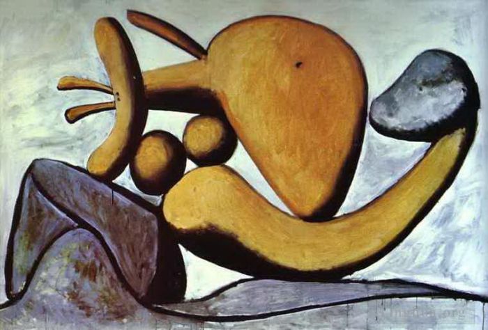 巴勃罗·毕加索 当代各类绘画作品 -  《年轻女孩扔石头,1931》