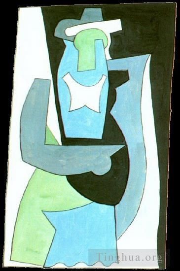 巴勃罗·毕加索 当代各类绘画作品 -  《女人阿西,1908》
