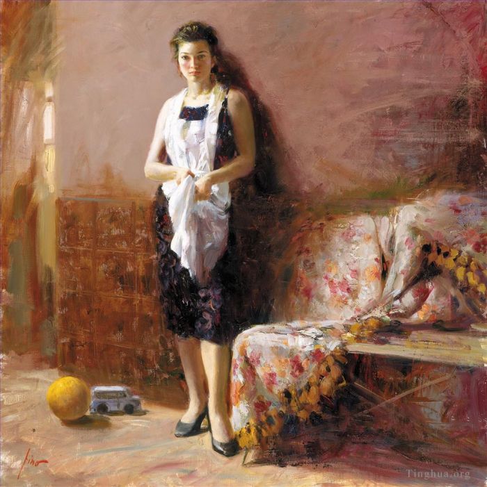 皮诺·德埃尼 当代油画作品 -  《皮诺·德埃尼,女人》