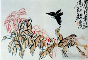 齐白石的当代艺术作品《蝶恋花》
