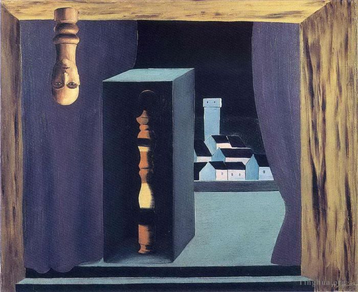 雷内·马格利特 当代油画作品 -  《名人,1926》