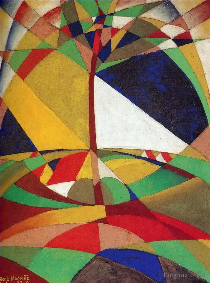 雷内·马格利特 当代油画作品 -  《风景1920》