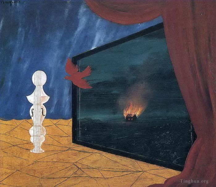 雷内·马格利特 当代油画作品 -  《夜曲,1925》