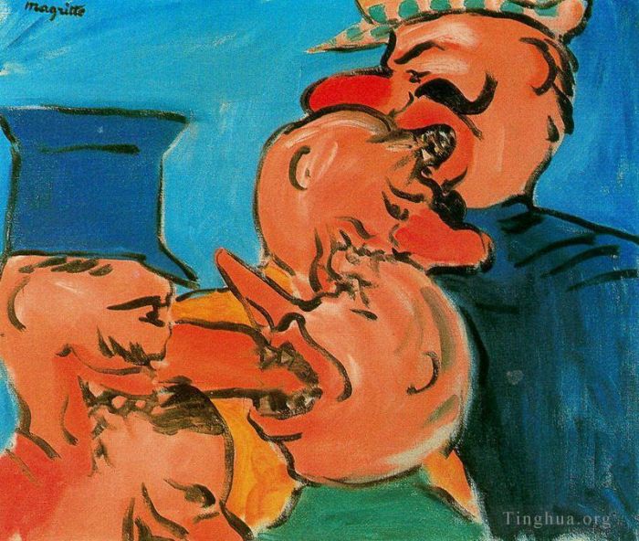雷内·马格利特 当代油画作品 -  《1948年饥荒》