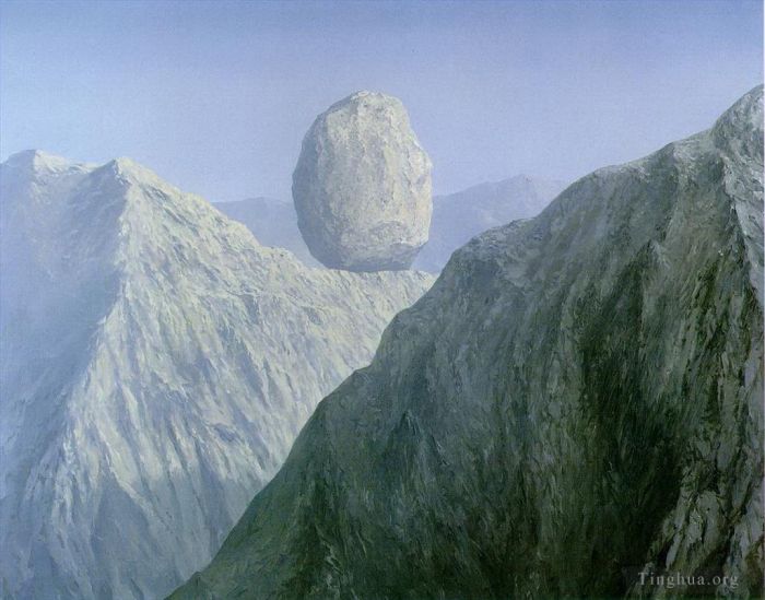 雷内·马格利特 当代油画作品 -  《玻璃钥匙,1959》