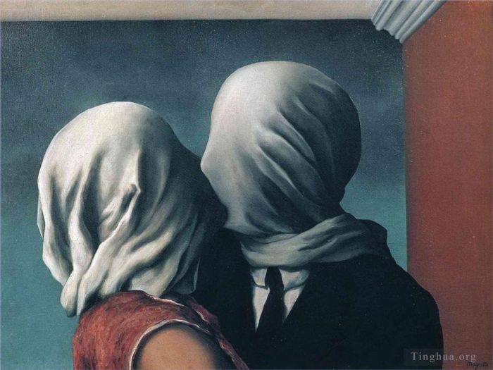 雷内·马格利特 当代油画作品 -  《恋人》