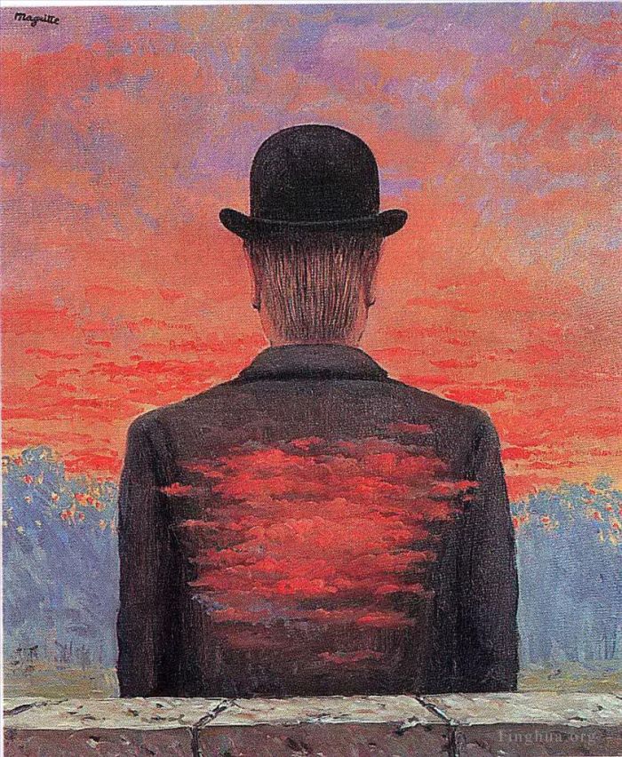 雷内·马格利特 当代油画作品 -  《诗人的报应,1956》