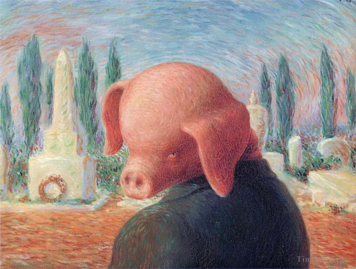 雷内·马格利特 当代各类绘画作品 -  《幸运之神,1948》