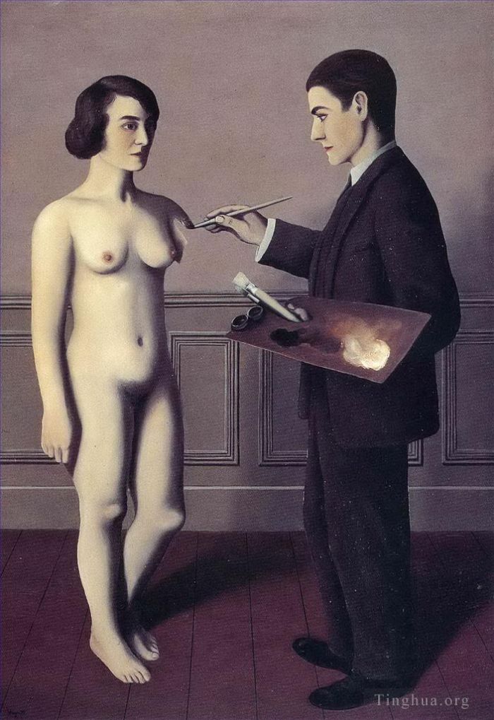 雷内·马格利特 当代各类绘画作品 -  《尝试不可能的事,1928》