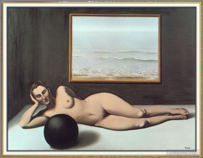 雷内·马格利特 当代各类绘画作品 -  《光明与黑暗的沐浴者,1935》