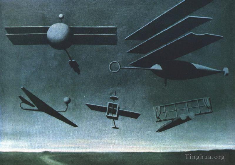 雷内·马格利特作品《黑旗,1937》