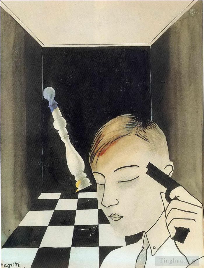 雷内·马格利特 当代各类绘画作品 -  《将死,1926》